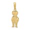 14K Gold Boy With Hands In Pocket Pendant Charm Jewelry 23 x 8 mm